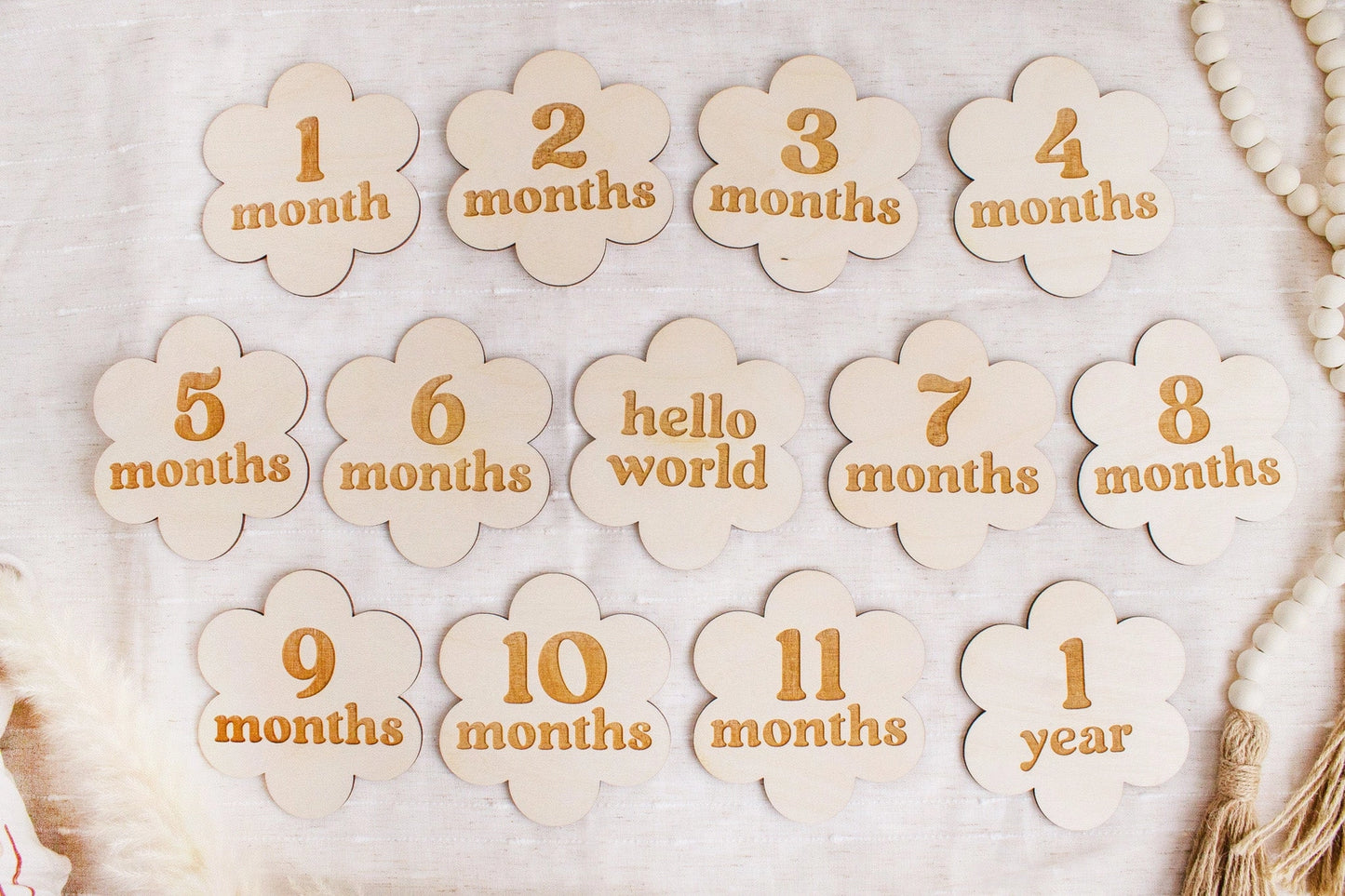 Flower Baby Milestone Signs