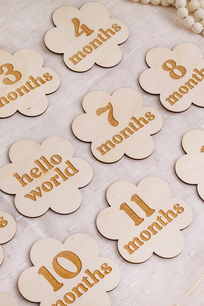 Flower Baby Milestone Signs